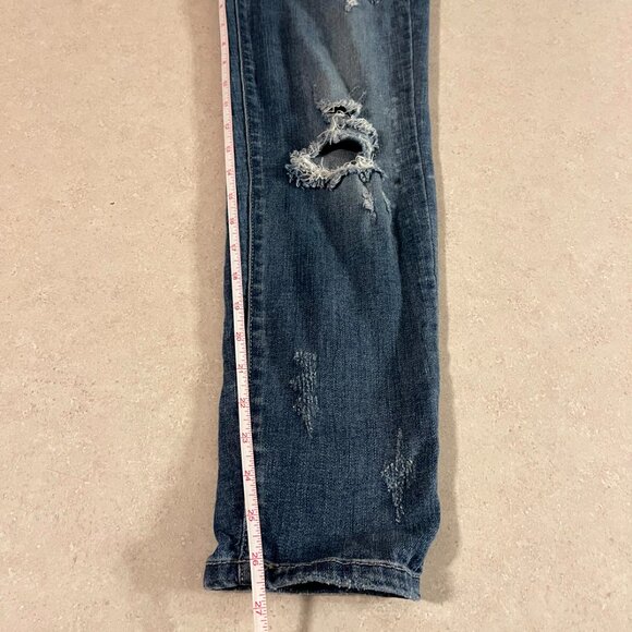 Judy Blue JB8273MD Women's Relaxed Fit Straight leg Distressed Jeans size 9/29 - Picture 11 of 11